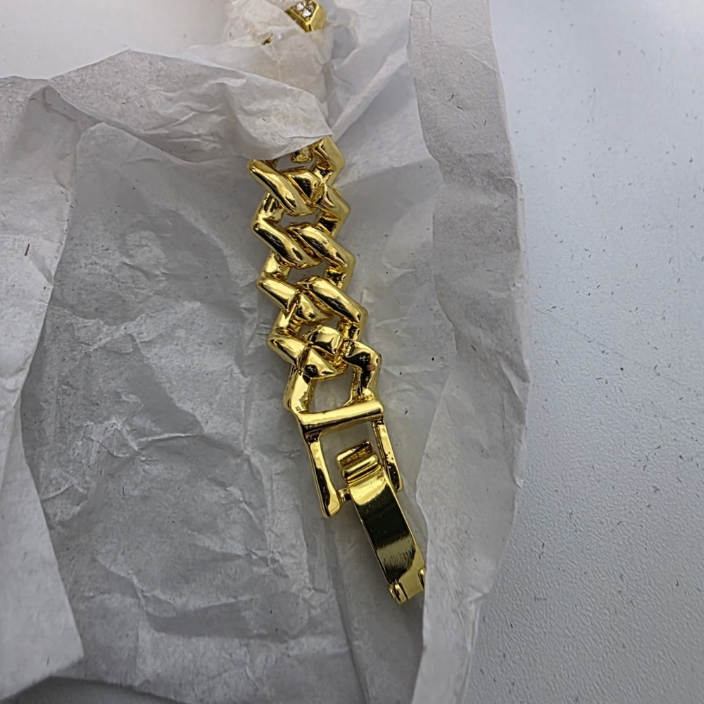 NEW Invicta Elements Mile High Iced Out‎ Pendant & Chain 21.65" Gold #965 - Picture 6 of 7